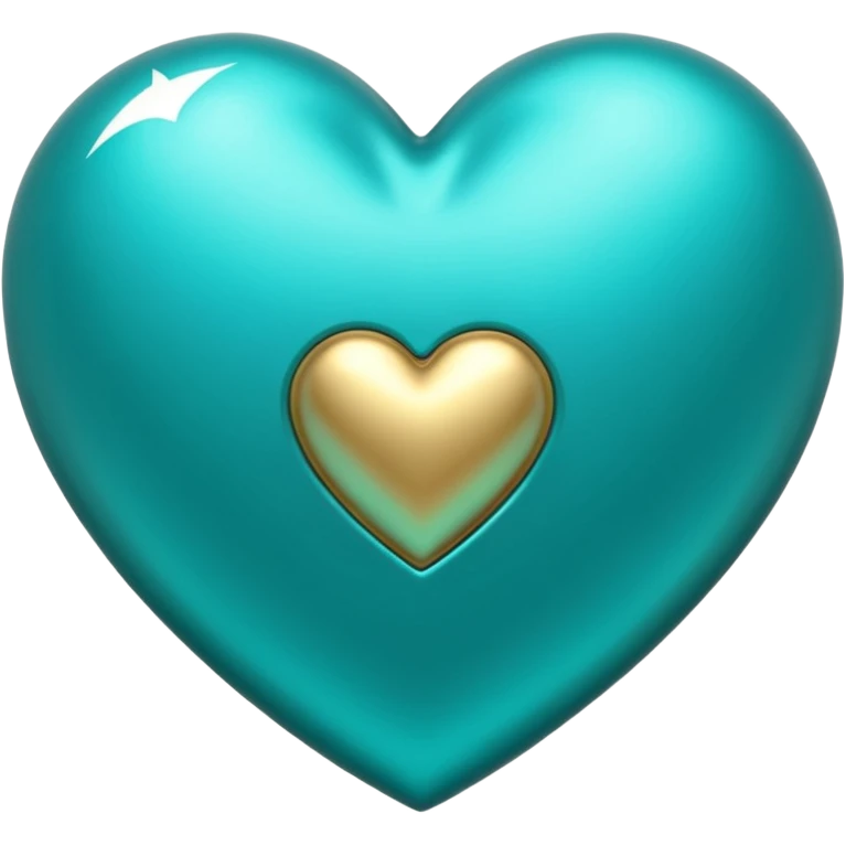 Teal heart with Canadian dollars emoji