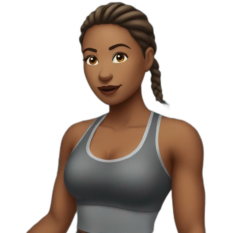 Woman at the gym emoji
