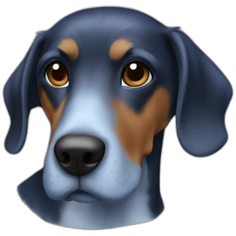 Blue　tick　grown　kind　quernm emoji