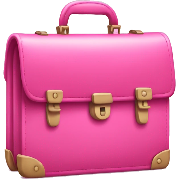 Pink briefcase emoji
