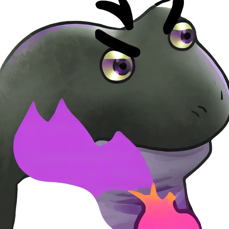 Black heart wit purple flame emoji