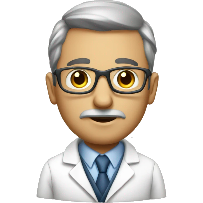 a hard working optimstic scientist emoji