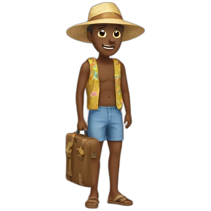 on vacation emoji