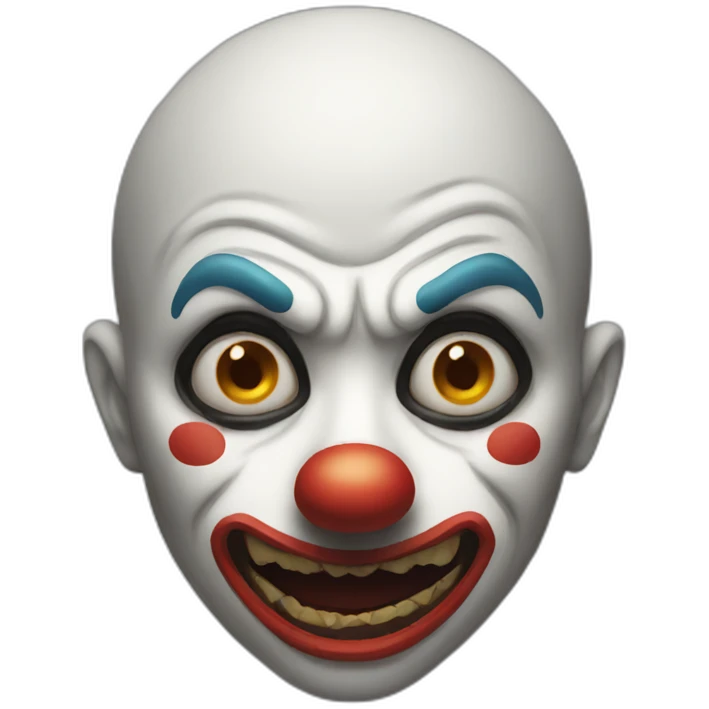Scary clown emoji