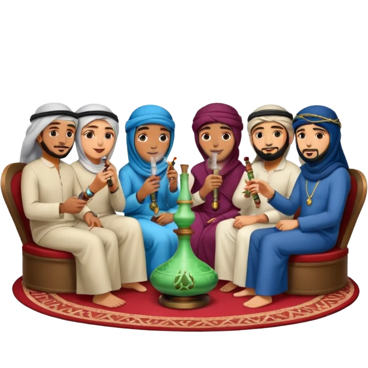 De árabes fumando emoji