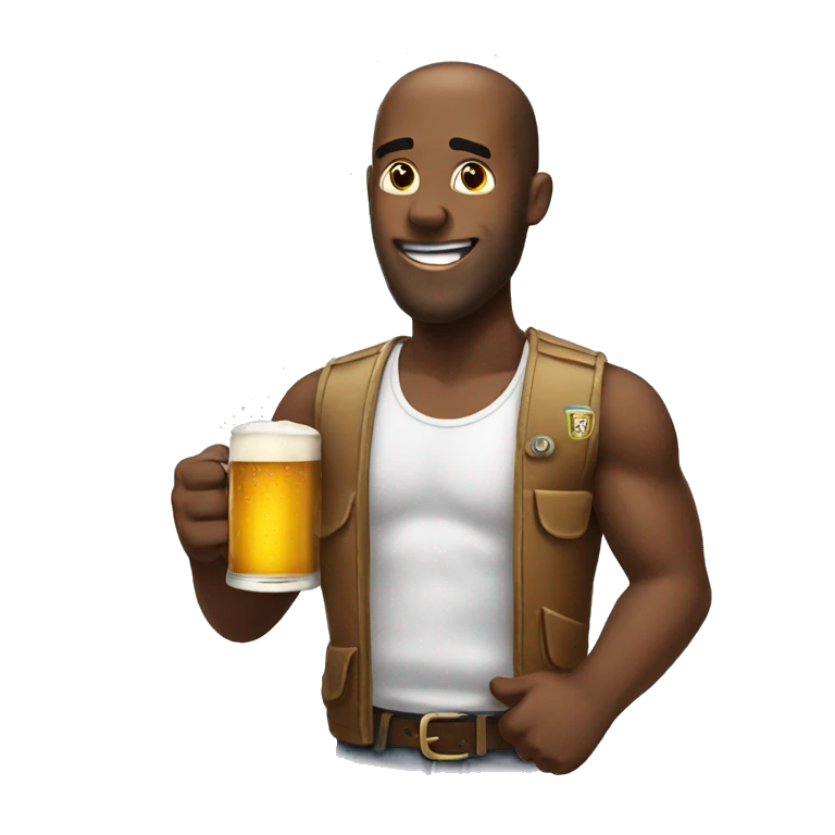 Drinking beer emoji