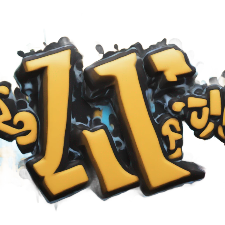 The word LIHUE in black graffiti  emoji