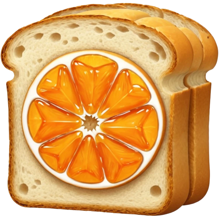 halbes aufgeschnittenes helles brot mit marmelade

 emoji