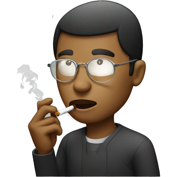 A person smoking  emoji