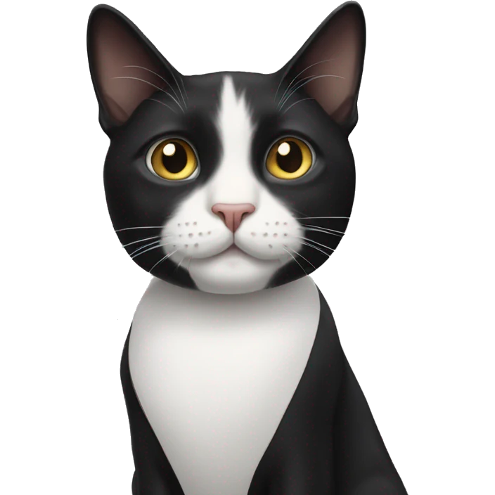 Tuxedo cat  emoji