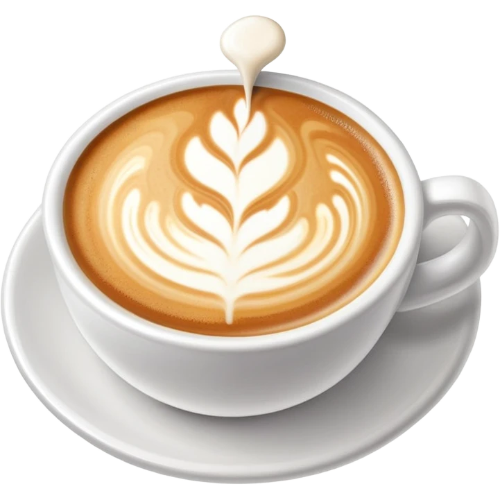 latte art emoji