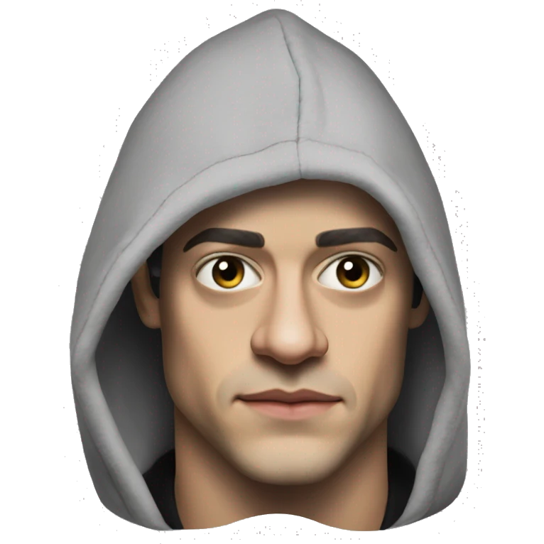 rami-malek-hoodie-hacker-on-head emoji