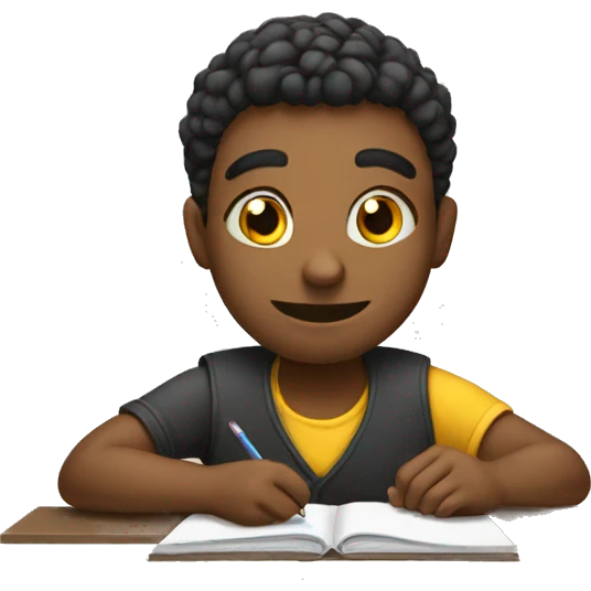 Practicing homework  emoji