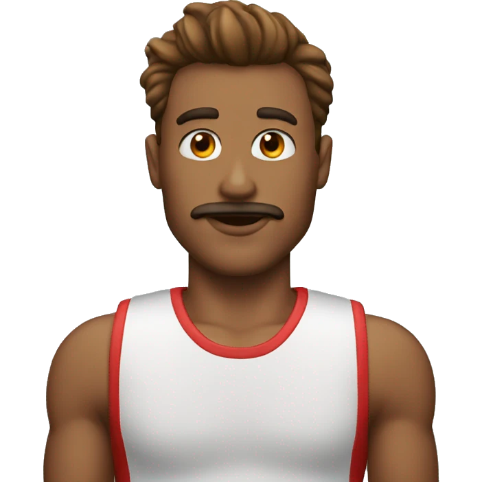 Jerome the man with really red lips emoji
