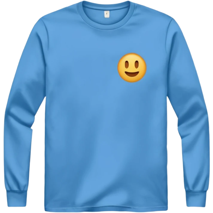 plain long-sleeve t-shirt, simple, no logo emoji