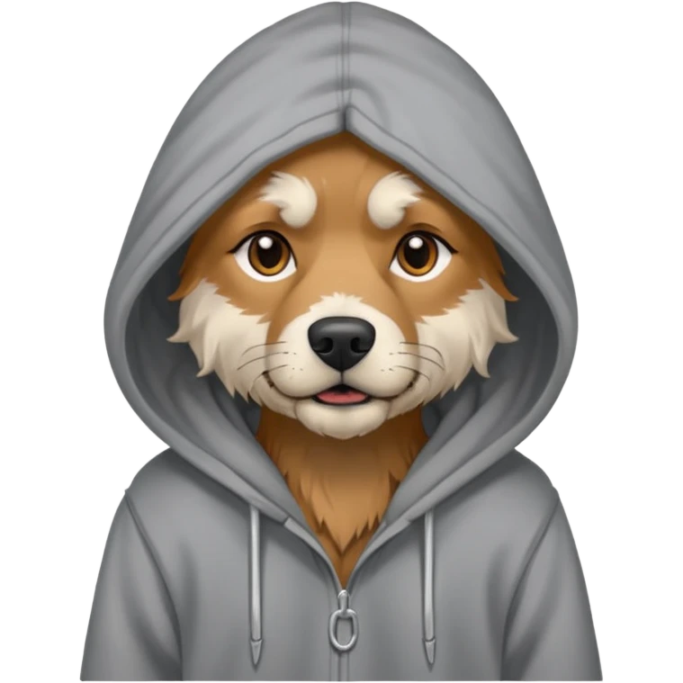 homeless dog with torn hoodie


 emoji
