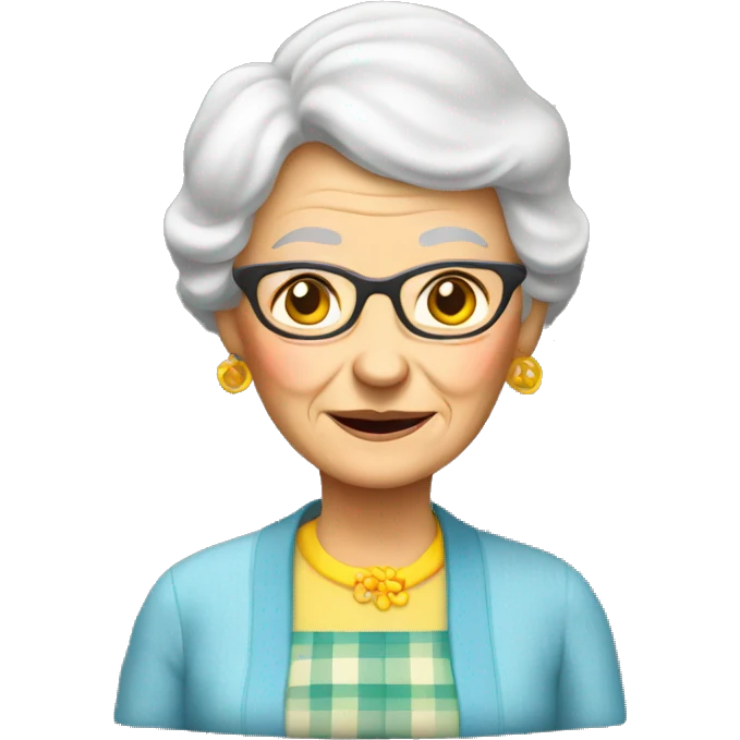 Grandma with omelet  emoji