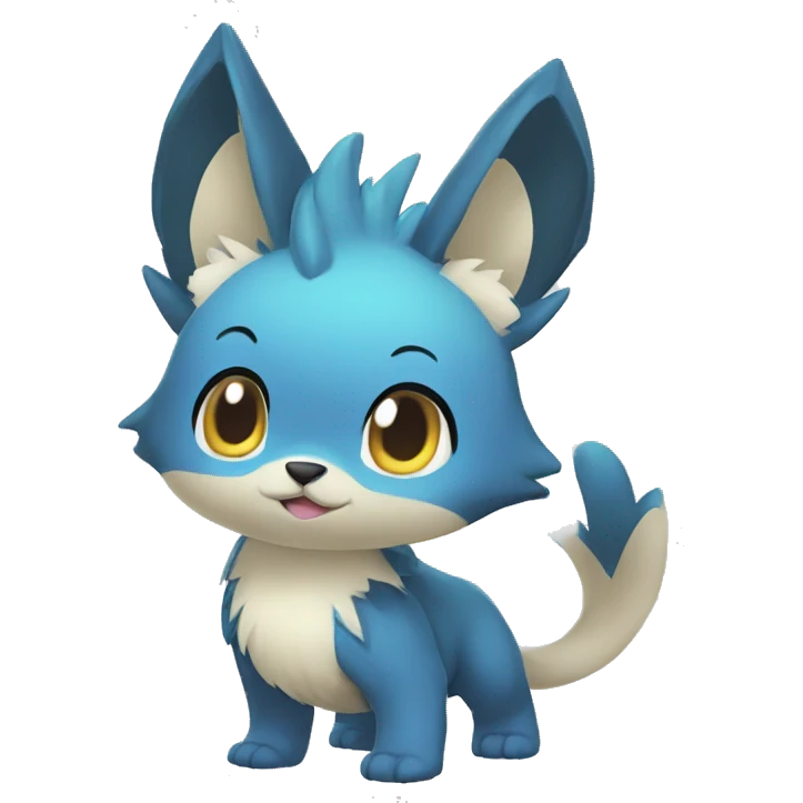 Cute cool animal hybrid Fakemon full body emoji