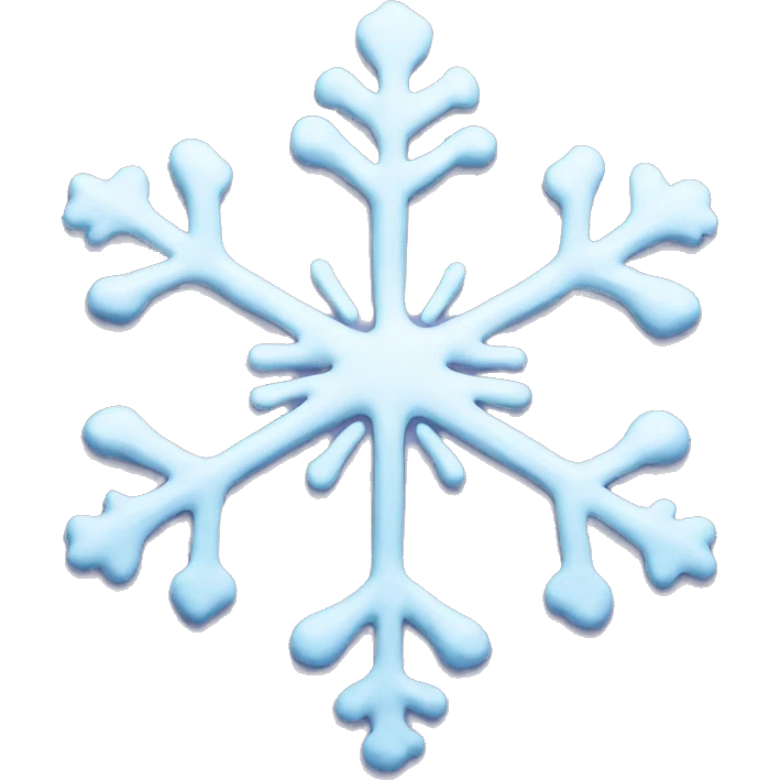 Melting snowflake emoji
