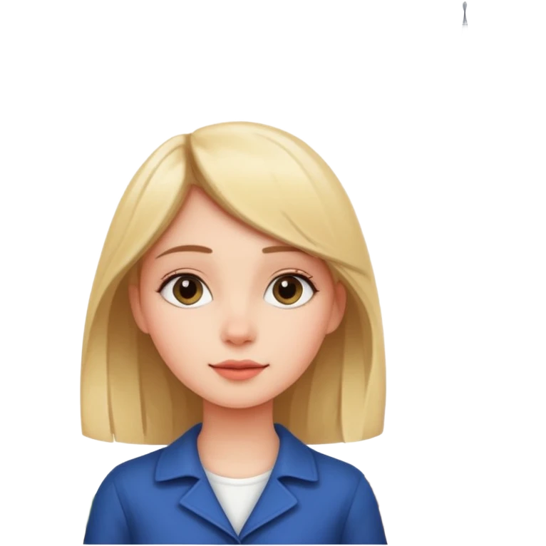 A girl looking at Eiffel Tower emoji