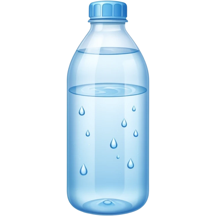 Make a bottle of water emoji