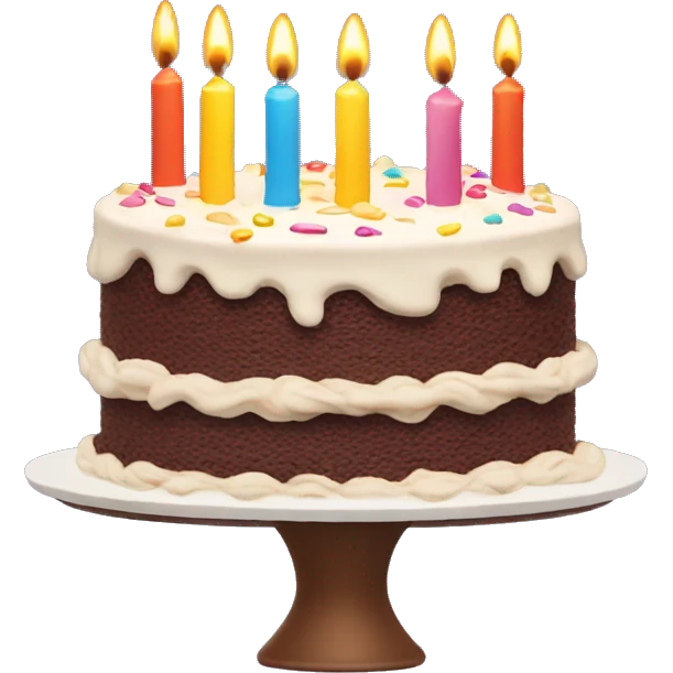 Aestetic birthday cake  emoji
