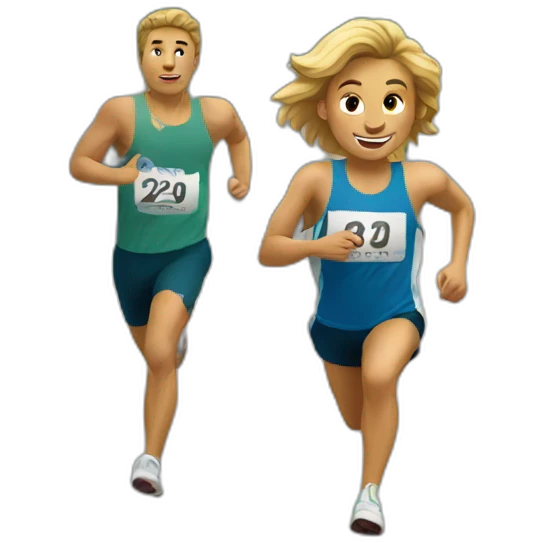 Moscow and running emoji