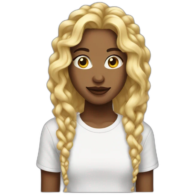 rappeur dred-locks blonde emoji