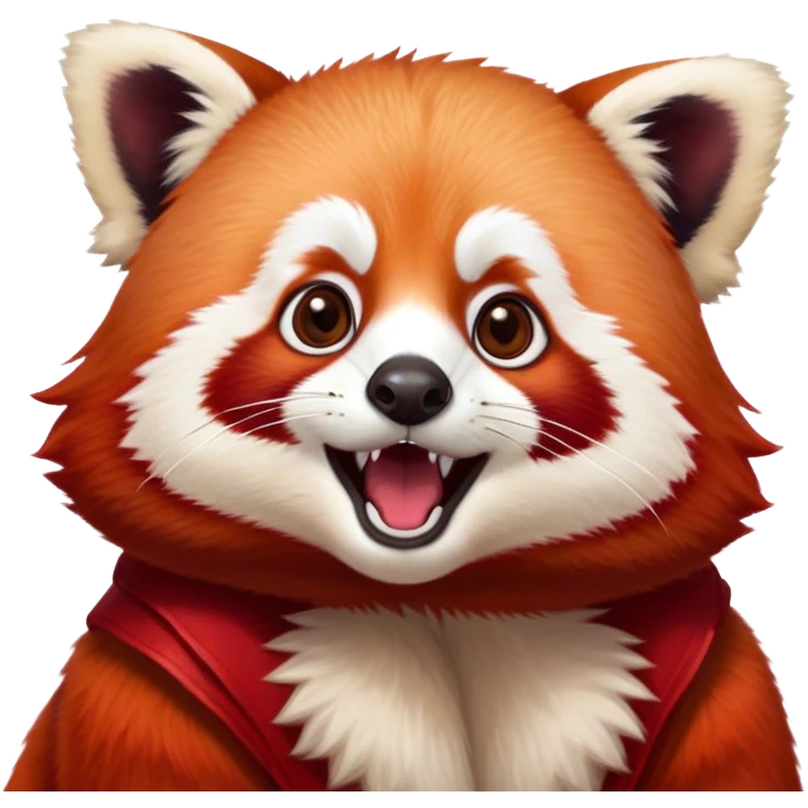 Redpanda that is excited emoji