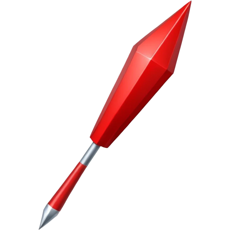 Une flèche rouge qui pointe vers le haut emoji