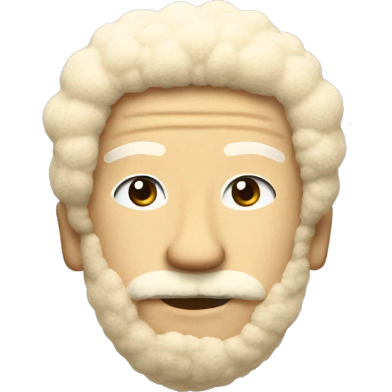 beige sherpa pillow emoji