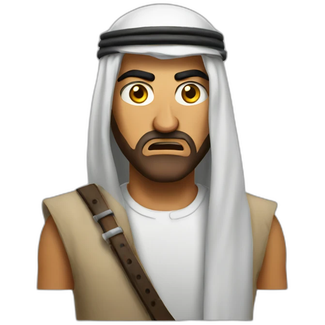 An angry Arab emoji