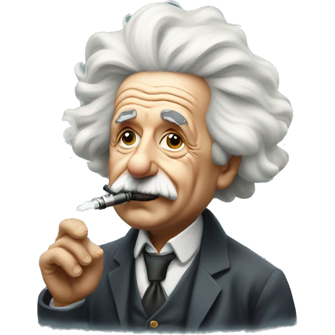 Albert Einstein Vaping emoji
