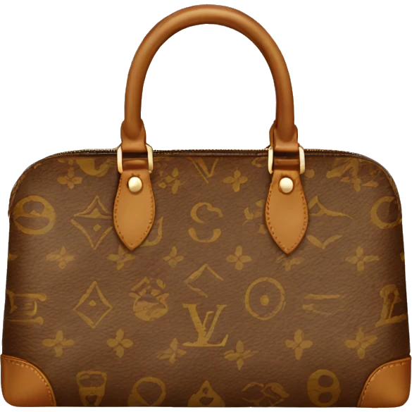 LV bag brown emoji