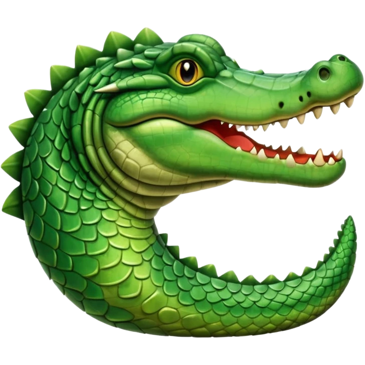 crocodile side view emoji