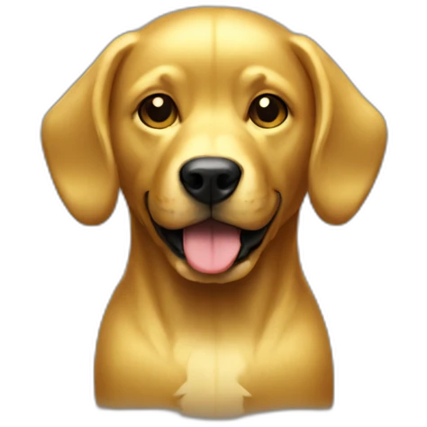 gold dog emoji