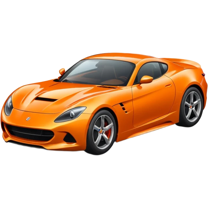 Orange sports car emoji