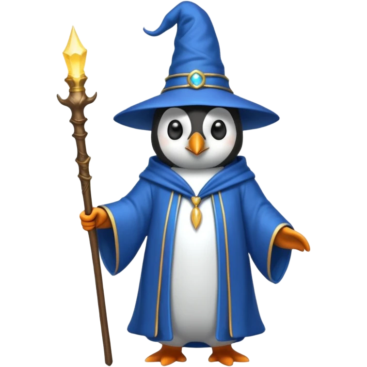 Penguin Wizard emoji