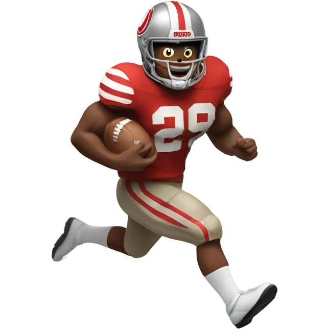 Brutus the buckeye running towards me emoji