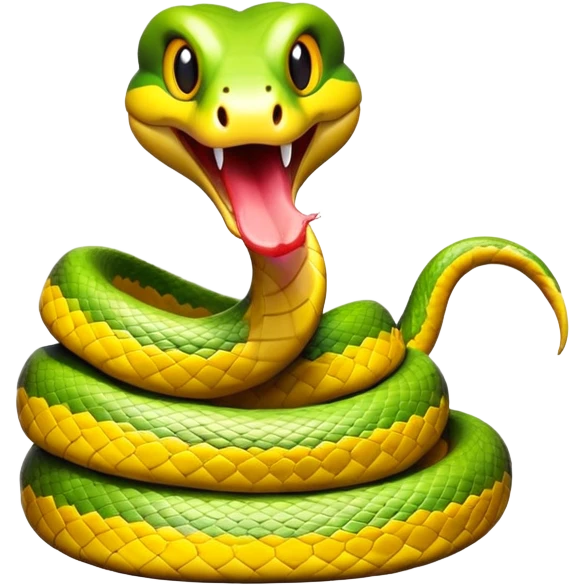 snake with open mouth eating emoji