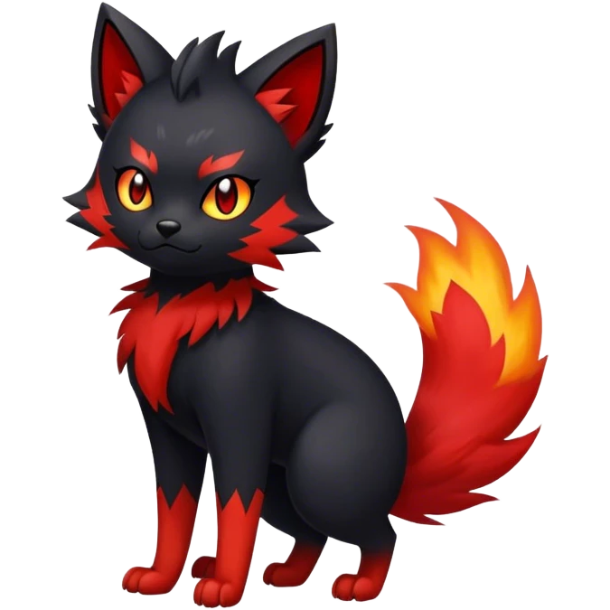 Litten-Zorua-hybrid full body emoji