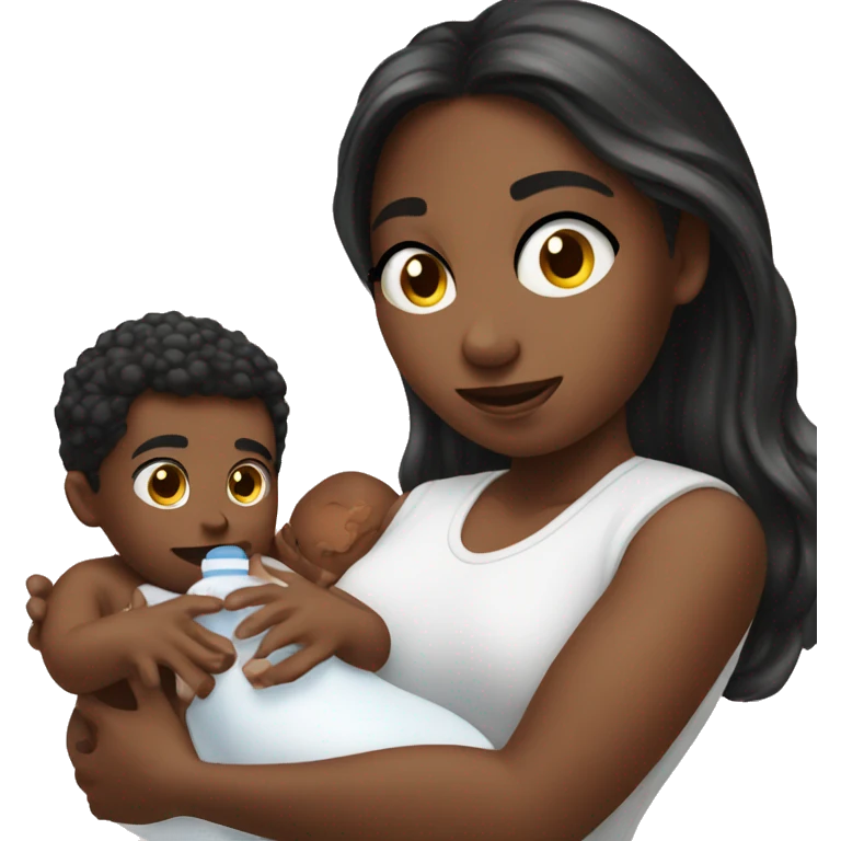 Diddy holding a baby and baby oil emoji