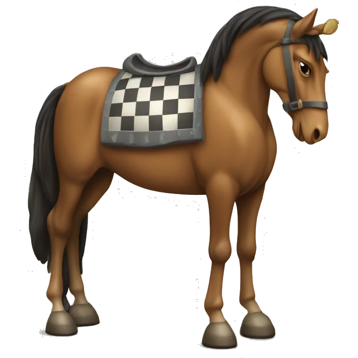 horse quenns and king chess emoji
