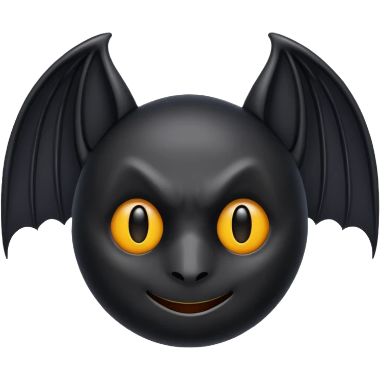 Black bat emoji