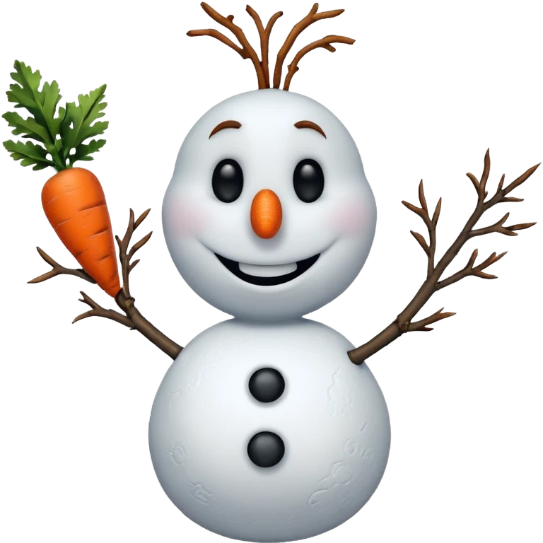 Olaf from the Frozen movie emoji