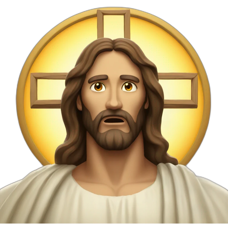 Jesus defeated Satan emoji