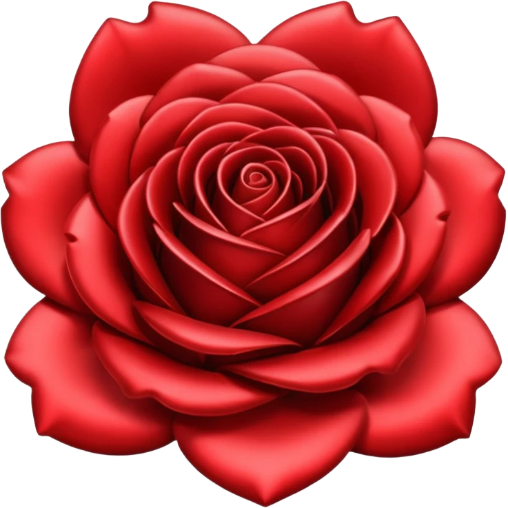 metal rose, without green leaves, just flower emoji