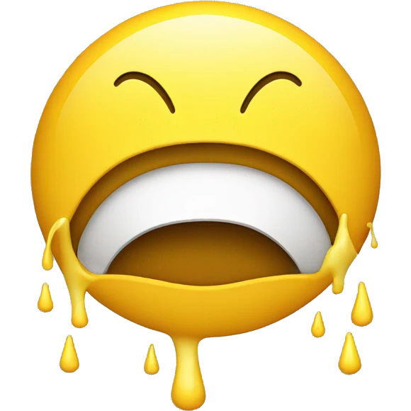 Yellow emoji with a straight line as a mouth and raining one eyebrow emoji