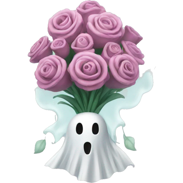 Ghost bouquet emoji