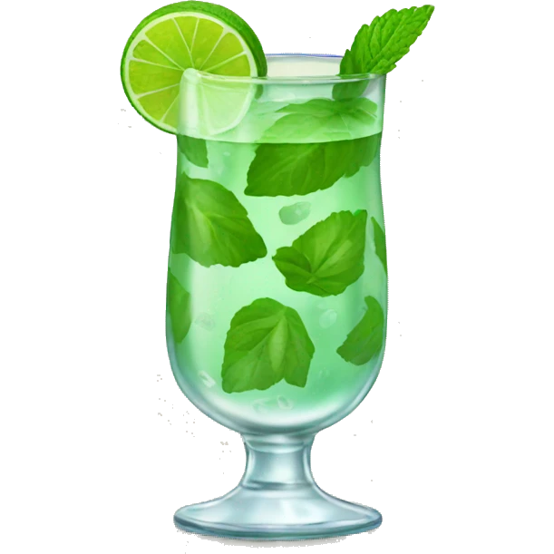 mojito in fancy glass emoji